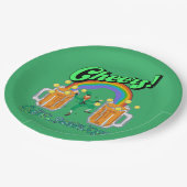 Mikitiezグリーンラッキーサンパトリックの日irishbeer ペーパープレート (アングル)