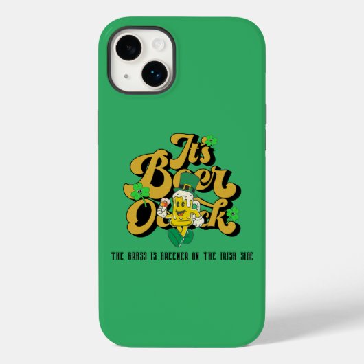 Mikitiezグリーンラッキーサンパトリックの日irishbeer Case-Mate iPhoneケース (裏面)