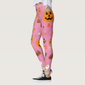 Mikitiezハロウィンユニコーン不気味10月秋 レギンス (左)