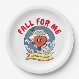 Mikitiezバレンタイカスタムンのラベおもしろいバグソフトウェア ペーパープレート