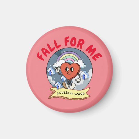 Mikitiezバレンタイカスタムンのラベおもしろいバグソフトウェア マグネット (正面)