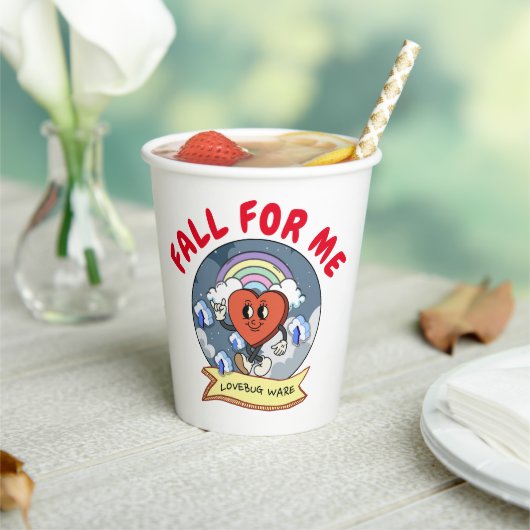 Mikitiezバレンタイカスタムンのラベおもしろいバグソフトウェア 紙コップ (インサイチュ)