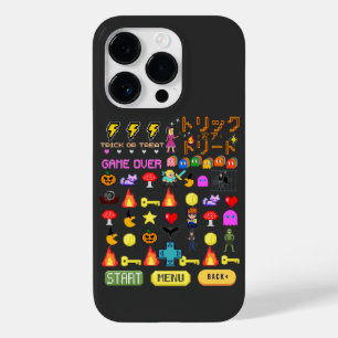 Mikitiezビデオゲームピクセルハロウィーン不気味なこうもり Case-Mate iPhone 14 Proケース