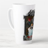 Mikitiez不気味なビベスヴィンテージゴシックのハロウィーン カフェラテマグ (左アングル)