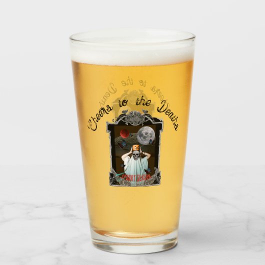 Mikitiez不気味なビベスヴィンテージゴシックのハロウィーン タンブラーグラス (ドリンク正面)