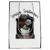 Mikitiez不気味なビベスヴィンテージゴシックのハロウィーン ミディアムペーパーバッグ (裏面)