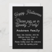 Mikitiez不気味なビベスヴィンテージゴシックのハロウィーン 招待状 (裏面)