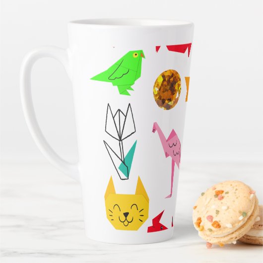 Mikitiez折り紙がん夏期宝石動物猫 カフェラテマグ (インサイチュ)