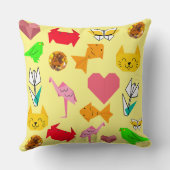 Mikitiez折り紙がん夏期宝石動物猫 クッション (裏面)