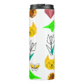 Mikitiez折り紙がん夏期宝石動物猫 タンブラー (裏面)