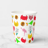 Mikitiez折り紙がん夏期宝石動物猫 紙コップ (左)