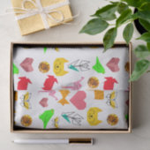 Mikitiez折り紙がん夏期宝石動物猫 薄葉紙 (ギフト)