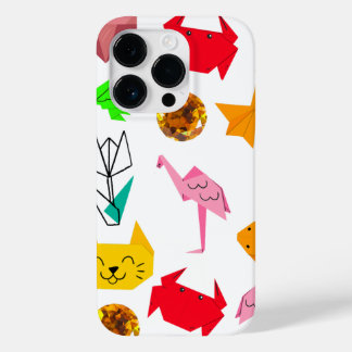 Mikitiez折り紙がん夏期宝石動物猫 Case-Mate iPhone 14 Proケース