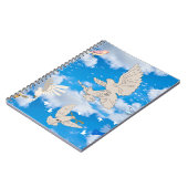 Mikitiez白い鳥の青空の夏のビーチの自由 ノートブック (左側)