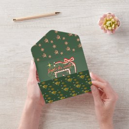 Mikitiez クリスマスノエル エンジェル ギフト スター オールインワン招待状