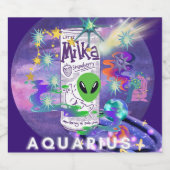 Mikitiez aquarius銀河系サマーグロービールドリンク ビールラベル (シングルラベル)