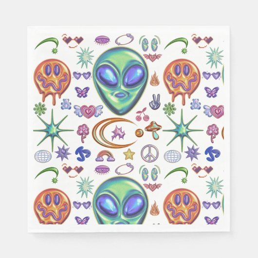 Mikitiez aquarius銀河系夏グロー スタンダードランチョンナプキン (正面)