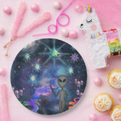 Mikitiez aquarius銀河系夏グロー ペーパープレート (パーティー)