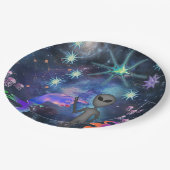 Mikitiez aquarius銀河系夏グロー ペーパープレート (アングル)