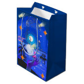 Mikitiez aquarius銀河系夏グロー ミディアムペーパーバッグ (裏面アングル)