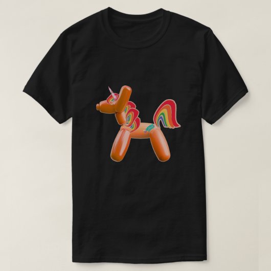 Mikitiez Birthdayemoji unicorn rainbowparty pony Tシャツ (デザイン正面)
