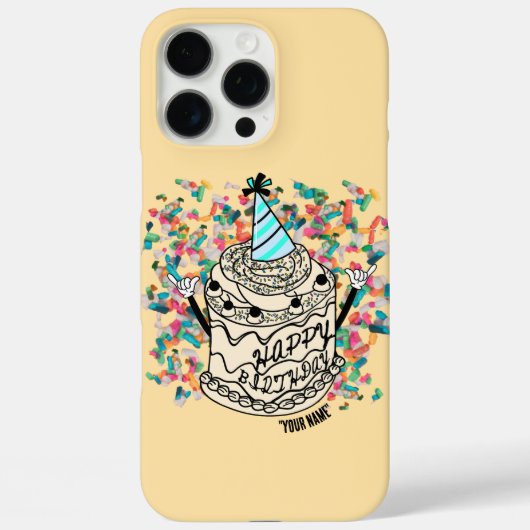 Mikitiez Birthdaymemesパーティーcheerycreamyふりかけ Case-Mate iPhoneケース (裏面)