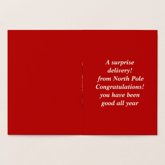 Mikitiez Christmaseve Northpole expressmail 箔カード (内部)