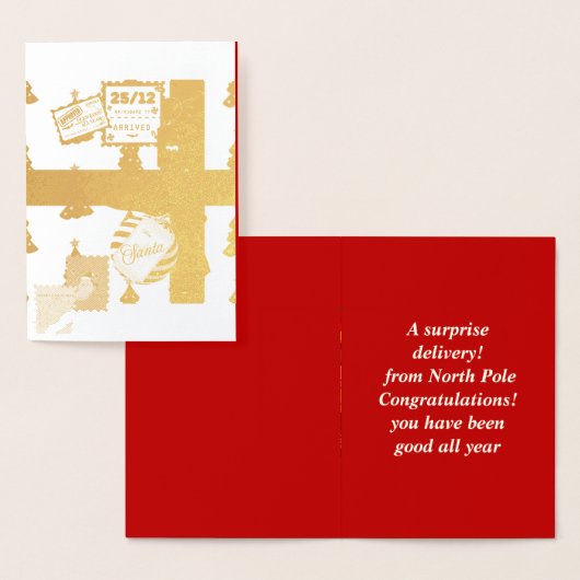 Mikitiez Christmaseve Northpole expressmail 箔カード (ディスプレー)