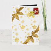 Mikitiez Christmasnoel angle gift star 箔シーズンカード (正面)