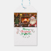 Mikitiez classicwhiteschristmas light jollyholly ギフトタグ (裏面)