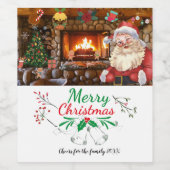 Mikitiez classicwhiteschristmas light jollyholly ワインラベル (シングルラベル)