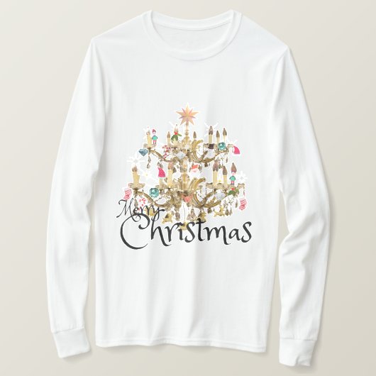 Mikitiez classicwhiteschristmas light jollyholly tシャツ (デザイン正面)