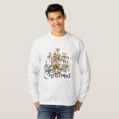 Mikitiez classicwhiteschristmas light jollyholly tシャツ (正面フル)