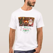 Mikitiez classicwhiteschristmas light jollyholly tシャツ (正面)