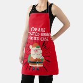Mikitiez cookies santaclausクリスマスニューイヤー エプロン (インサイチュ)