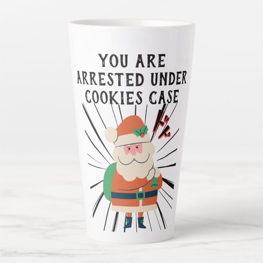 Mikitiez cookies santaclausクリスマスニューイヤー カフェラテマグ (正面)