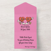 Mikitiez cowboy bridesquad 6月の花嫁 オールインワン招待状 (内側)