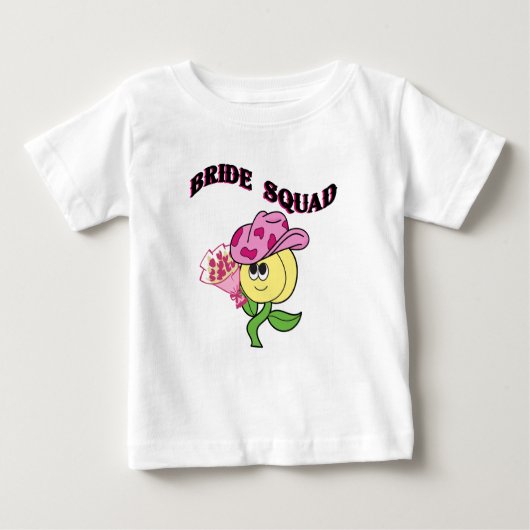 Mikitiez cowboy bridesquad 6月の花嫁 ベビーTシャツ (正面)