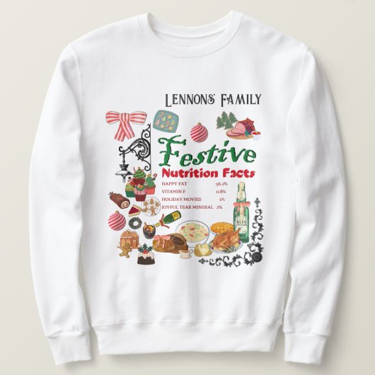 Mikitiez festivechristmas recipe baking holiday スウェットシャツ (デザイン正面)