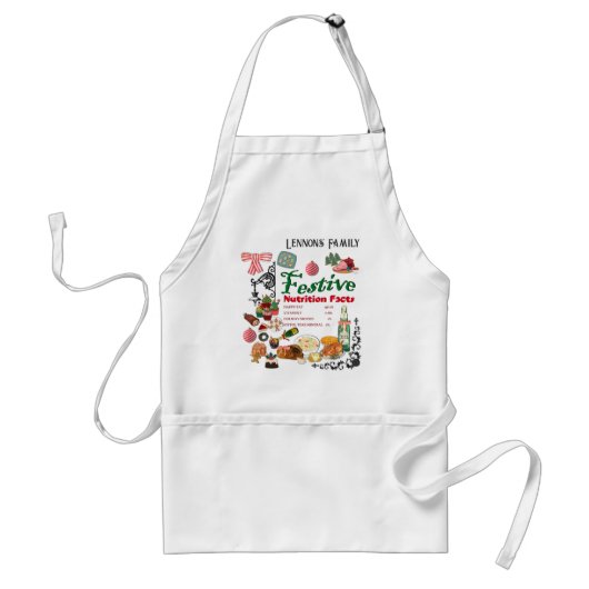 Mikitiez festivechristmas recipe baking holiday スタンダードエプロン (正面)