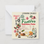 Mikitiez festivechristmas recipe baking holiday ノートカード (正面)