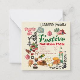 Mikitiez festivechristmas recipe baking holiday ノートカード