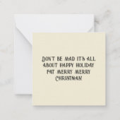 Mikitiez festivechristmas recipe baking holiday ノートカード (裏面)