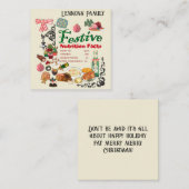 Mikitiez festivechristmas recipe baking holiday ノートカード (正面/裏面)