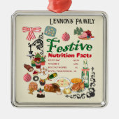 Mikitiez festivechristmas recipe baking holiday メタルオーナメント (正面)