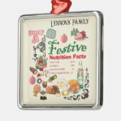 Mikitiez festivechristmas recipe baking holiday メタルオーナメント (左)