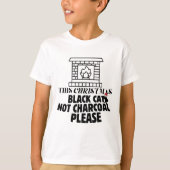 Mikitiez funny blackcat x'mas charcoal santa Tote  Tシャツ (正面)