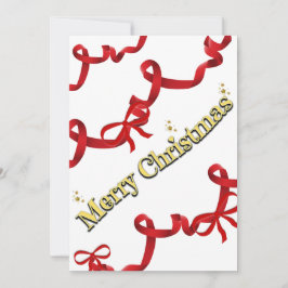 Mikitiez gothmas ribbon redwhite candycane x'mas シーズンカード