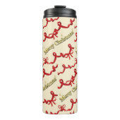 Mikitiez gothmas ribbon redwhite candycane x'mas タンブラー (正面)