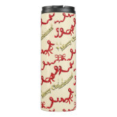 Mikitiez gothmas ribbon redwhite candycane x'mas タンブラー (裏面)